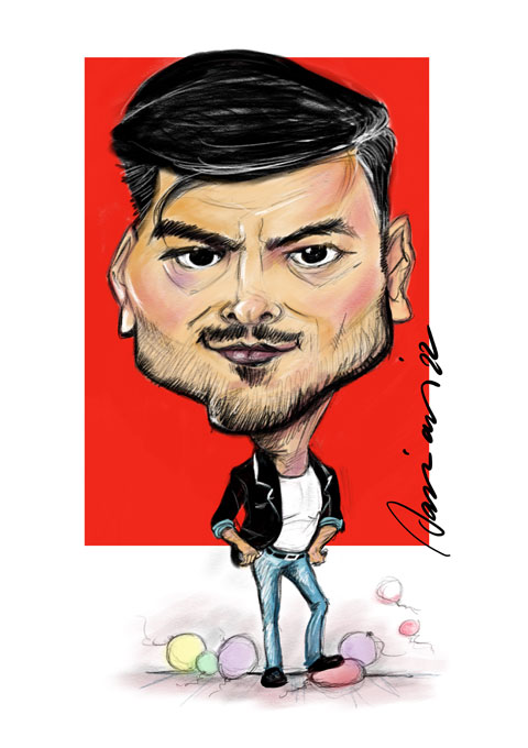Marius Damian, coprezentatorul America Express, expune peste 200 de caricaturi. „M-au atras mereu chipurile și expresiile oamenilor”