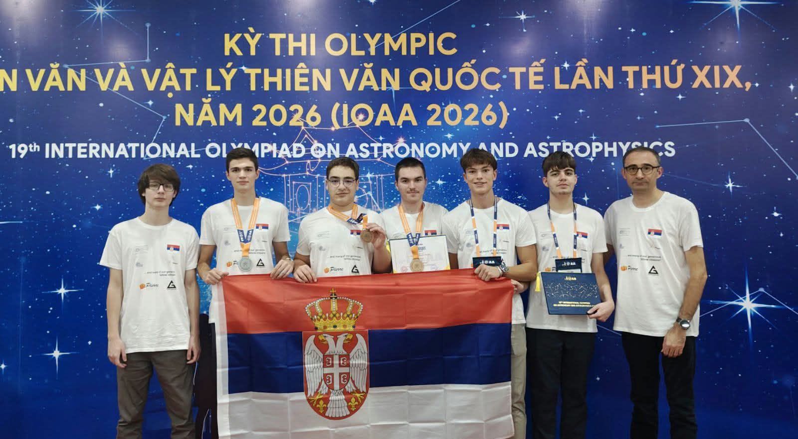 Veliki uspeh naših mladih talenata: Tim iz Srbije osvojio tri medalje na Olimpijadi iz astronomije i astrofizike u Vijetnamu
