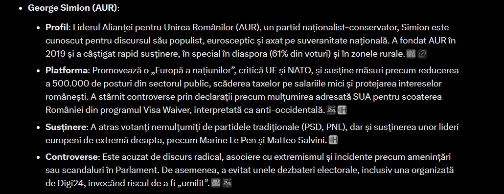 Cine crede inteligența artificială că va câștiga președinția dintre George Simion și Nicușor Dan