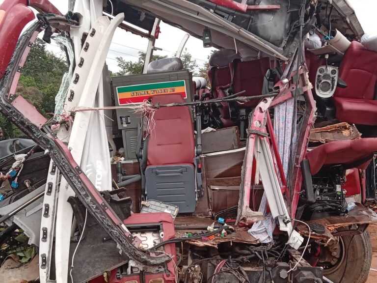 Several feared dead in VIP bus and fuel tanker collision in Suhum