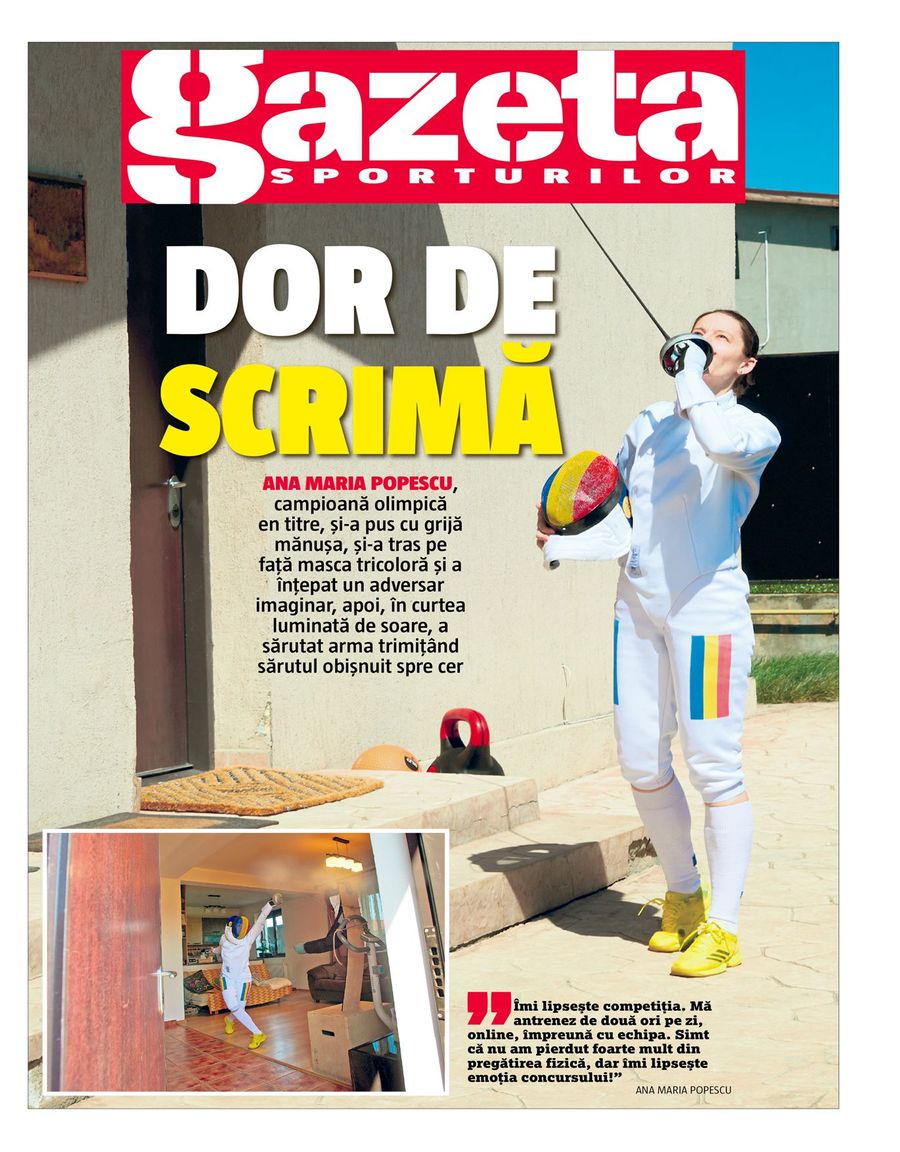 „Dor de sport” - ediție specială GSP. Sportivii izolați s-au lăsat fotografiați în casele lor, gata echipați de competiții