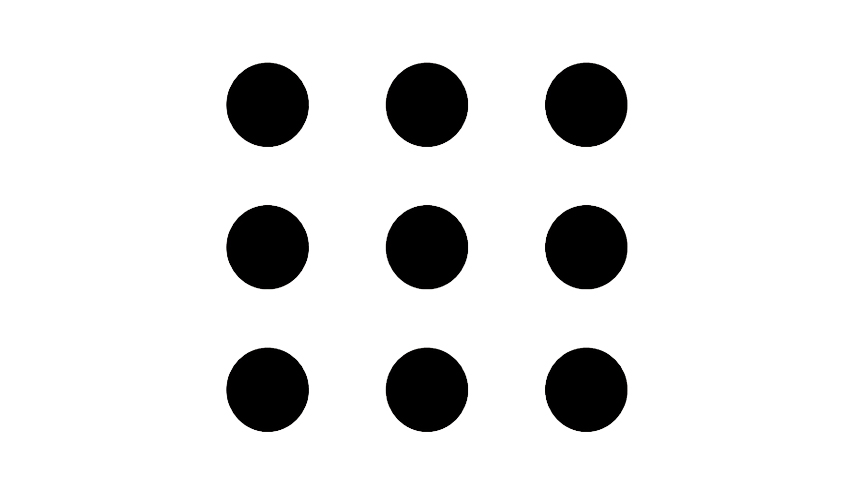 IQ-teszt: össze tud kötni 9 pontot mindössze 4 vonallal?