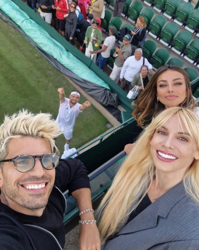 Sărut pasional între Mădălina Ghenea și Grigor Dimitrov, în public. Românca și-a consolat iubitul, care a pierdut un meci important