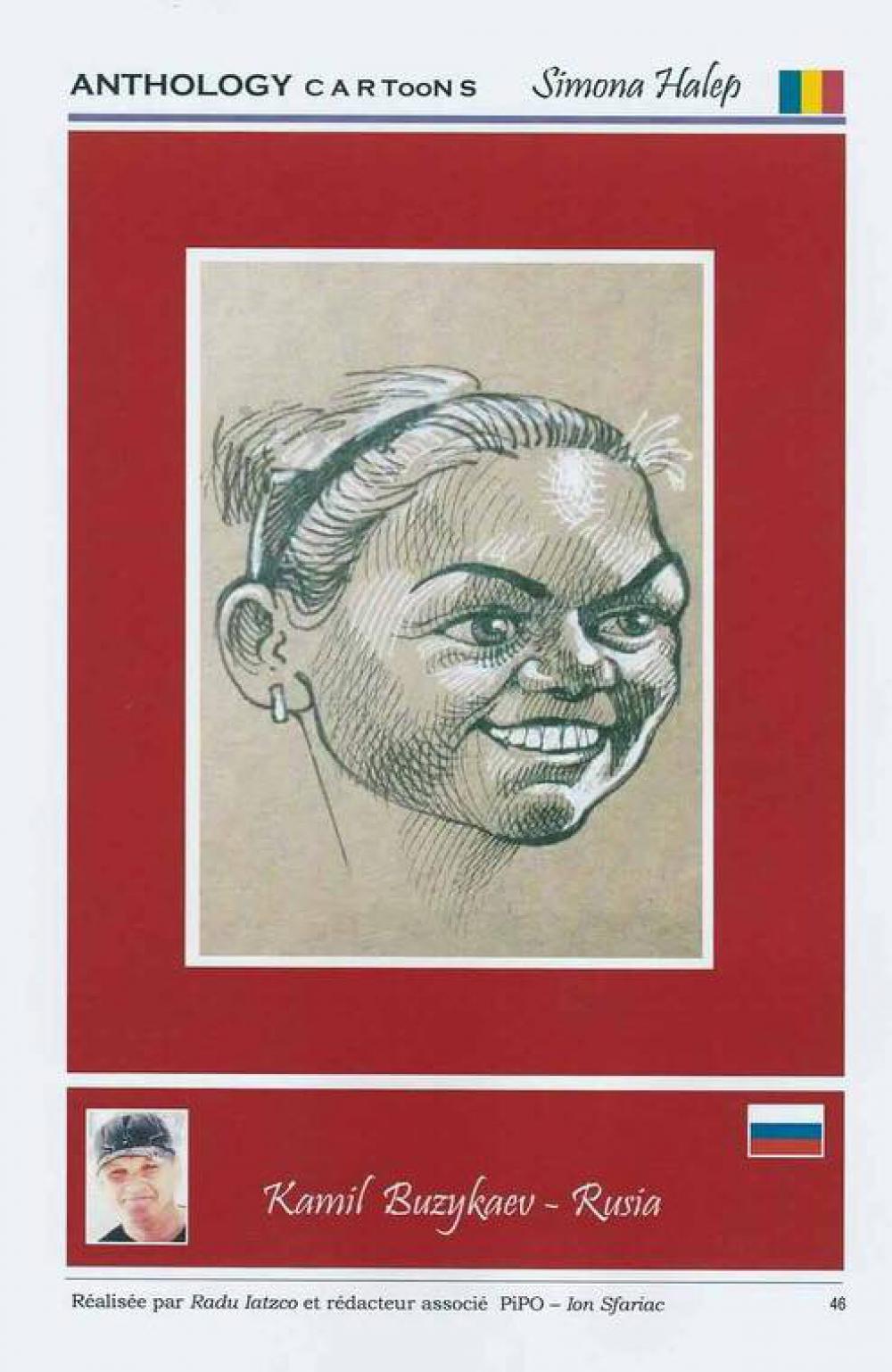 Expoziție de caricaturi ale Simonei Halep. Numărul 1 WTA, în viziunea artiștilor din toată lumea / GALERIE FOTO
