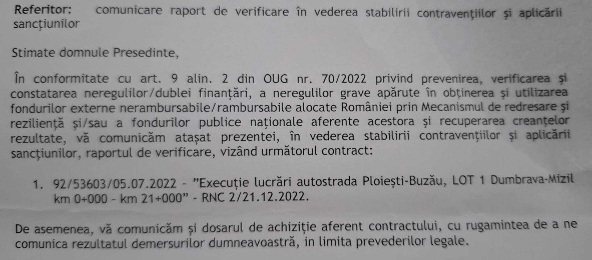Care sunt segmentele de autostradă care au pierdut finanțarea din PNRR. „Nereguli grave” la utilizarea fondurilor externe nerambursabile