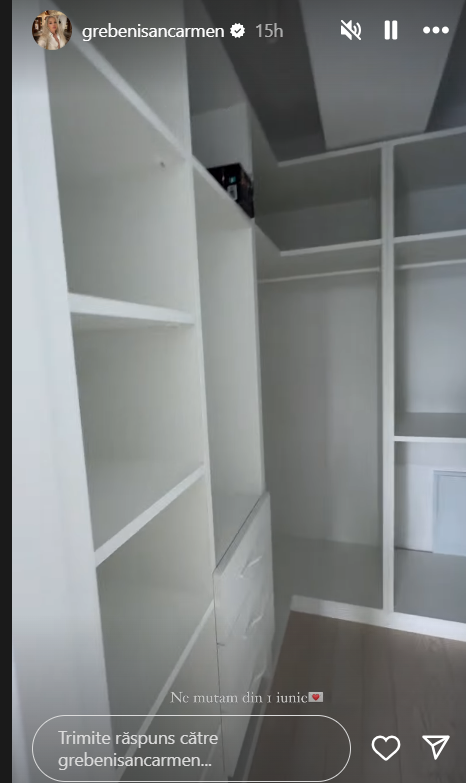 Imagini din apartamentul lui Carmen Grebenișan. Vedeta și iubitul ei se vor muta împreună. „Mi-am dorit mult să am ceva organic. Este un vis”