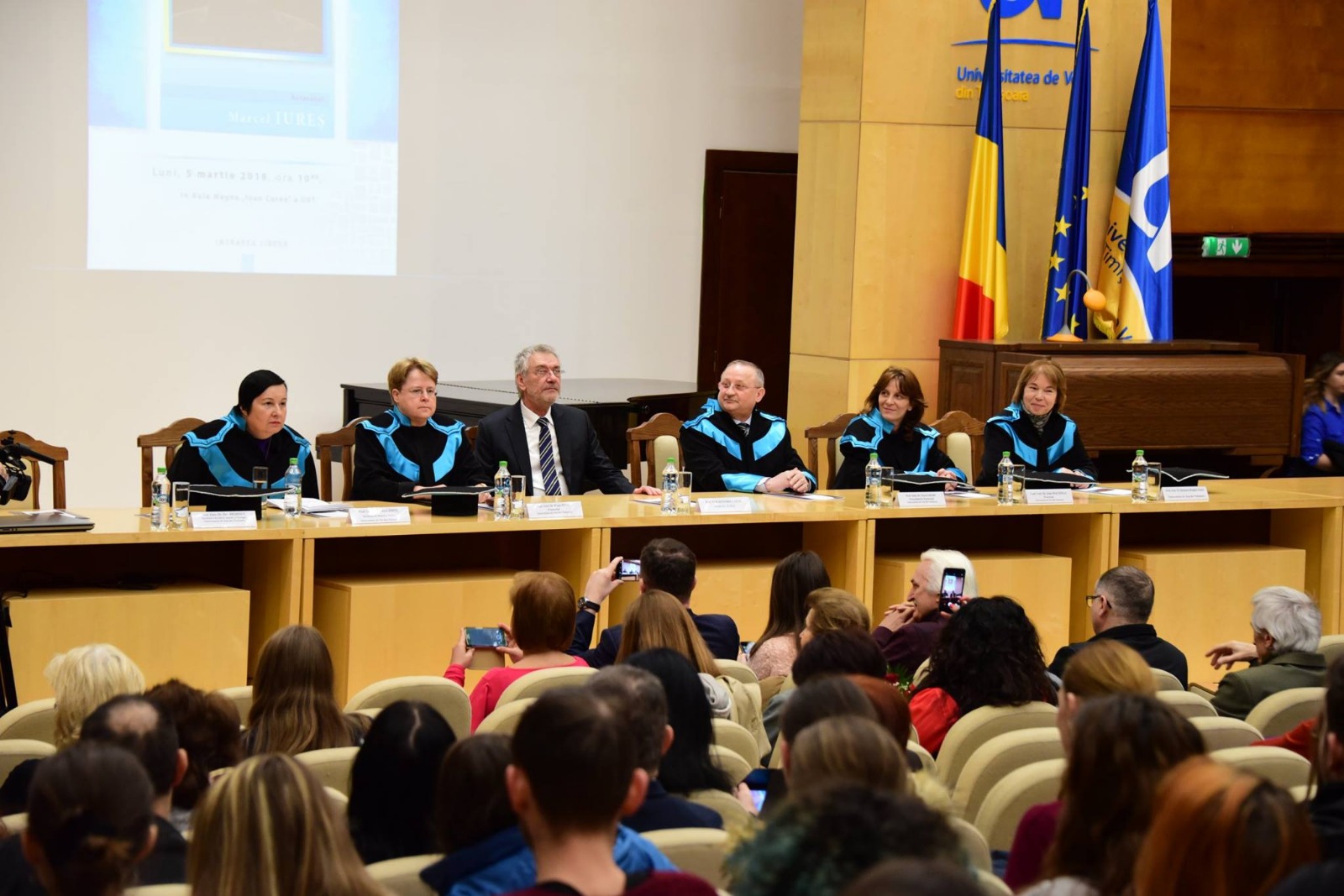 Marcel Iureș, omagiat la Timisoara. Ce le-a spus îndrăgitul actor studenților Universității de Vest/ FOTO