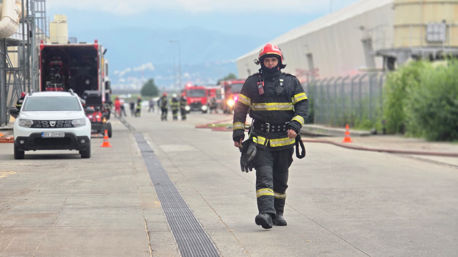 A doua explozie la fabrica de lemn din Brașov. ISU a trimis roboți și echipaje suplimentare