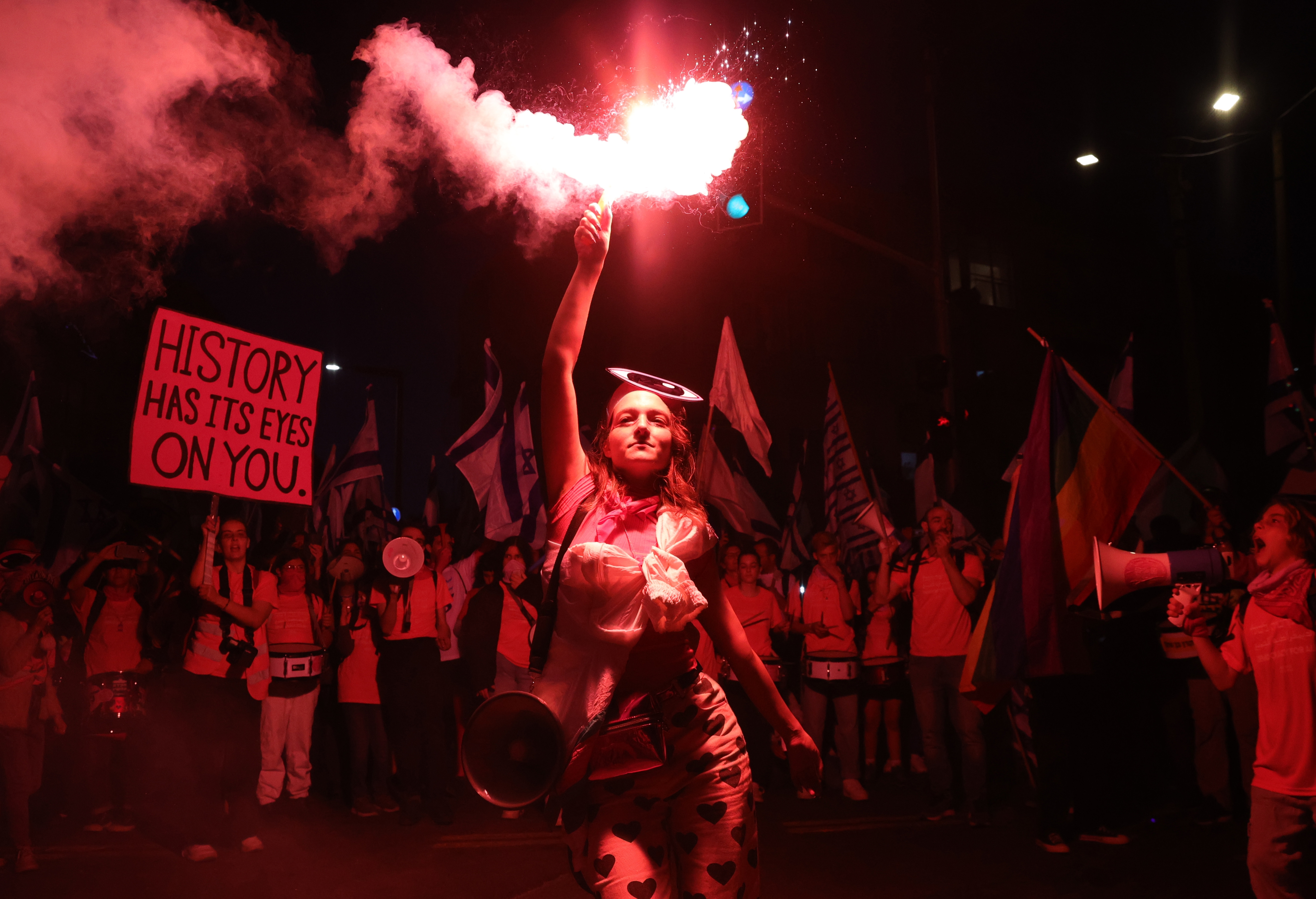 Proteste masive în Israel, pentru a 17-a săptămână la rând. Sute de mii de oameni, în stradă, împotriva reformei justiției