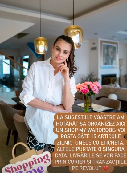 Anca Serea își vinde hainele. Decizia luată de soția lui Adrian Sînă: „Unele cu etichetă, altele purtate o singură dată”