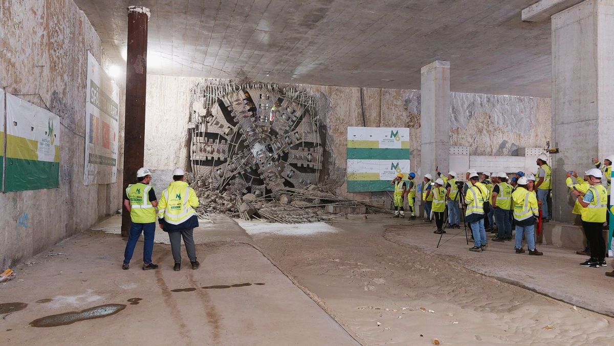 Cârtița „Sfânta Maria” a săpat primul segment de tunel între stația Tokyo şi Aeroportul Băneasa