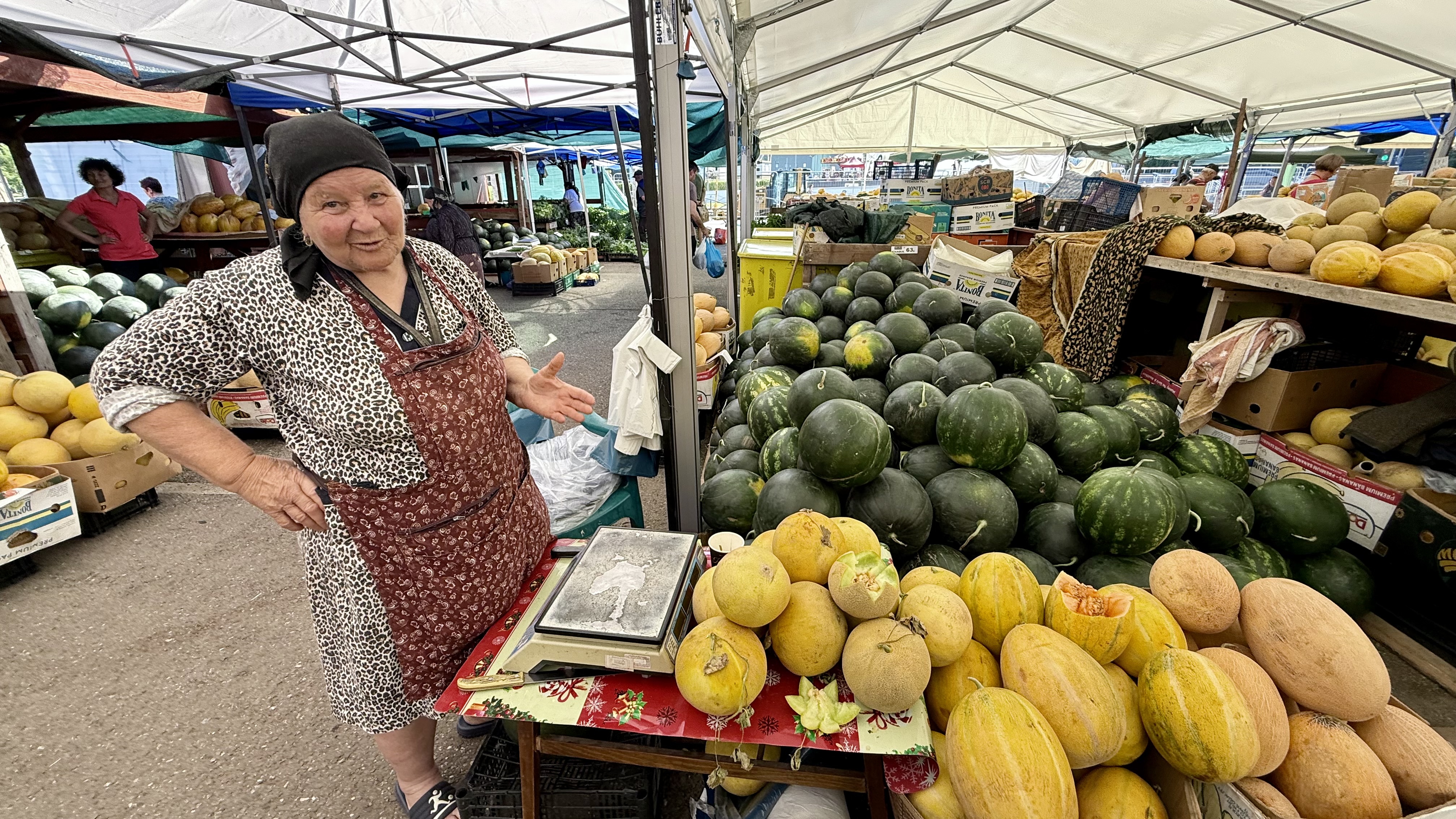 Cât costă pepenii de Dăbuleni în piețele din București. „O să mă pomenești cu ăsta!”