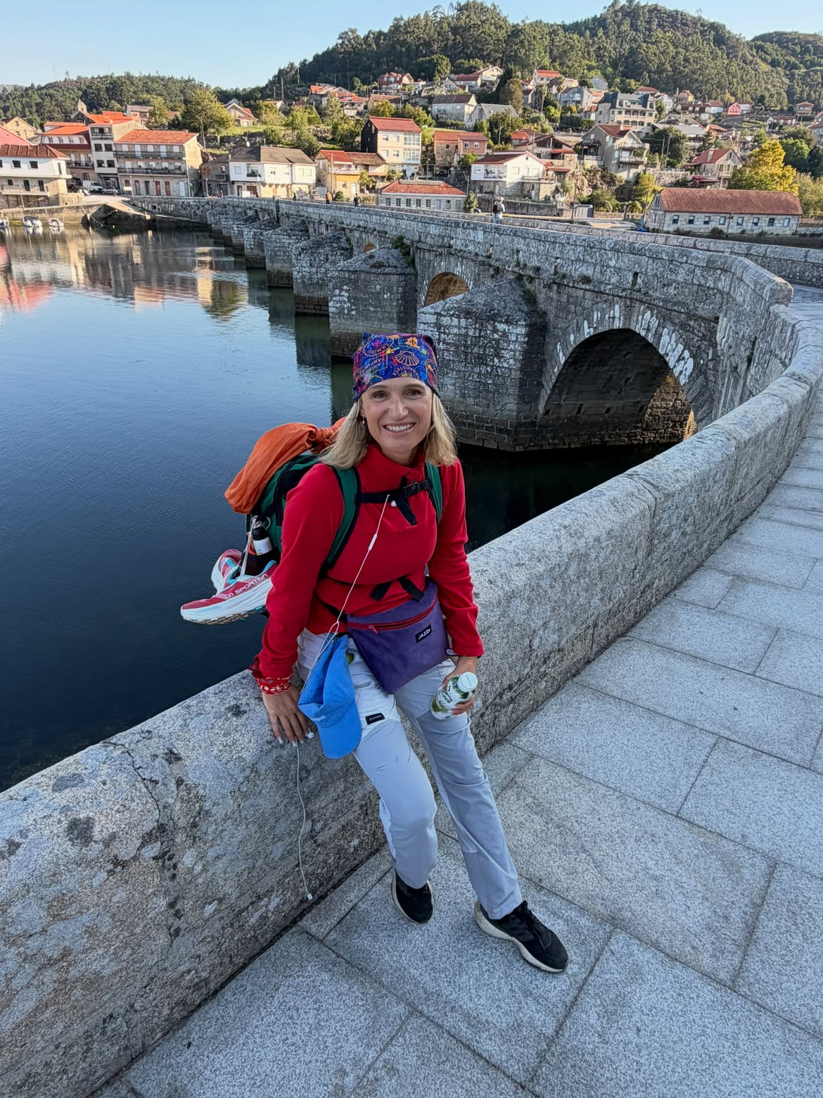 Carmen Negoiță, imagini de pe Camino Portughez