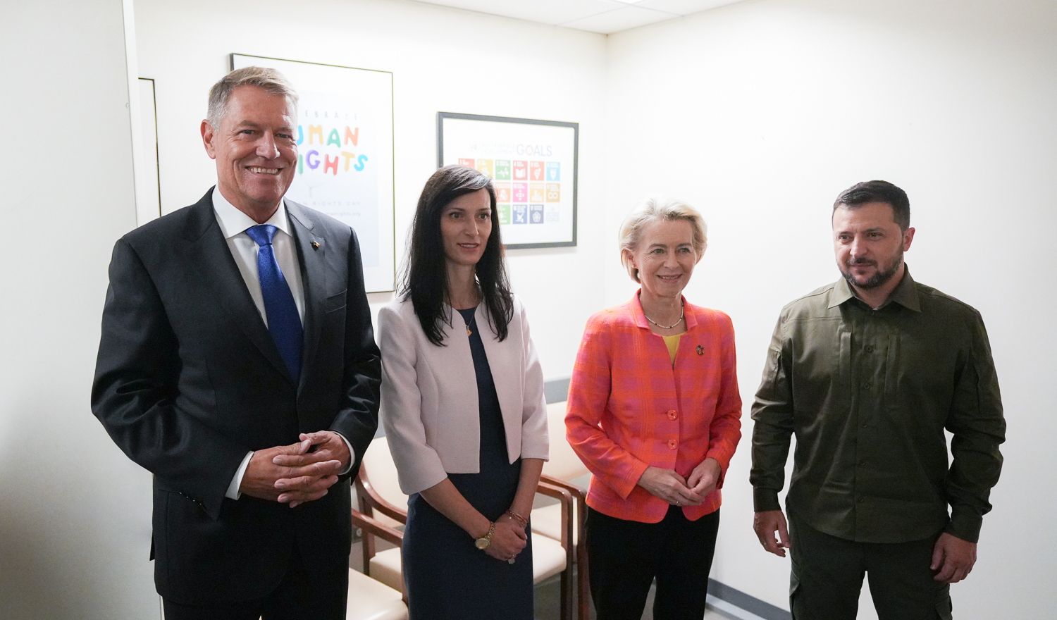 Klaus Iohannis, întâlnire cu președintele ucrainean Volodimir Zelenski la New York