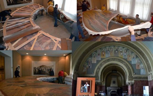 REPORTAJ: Istoria frumoasă, dar tristă a Sălii Unirii din Alba Iulia: de Centenar, închisă pentru restaurare