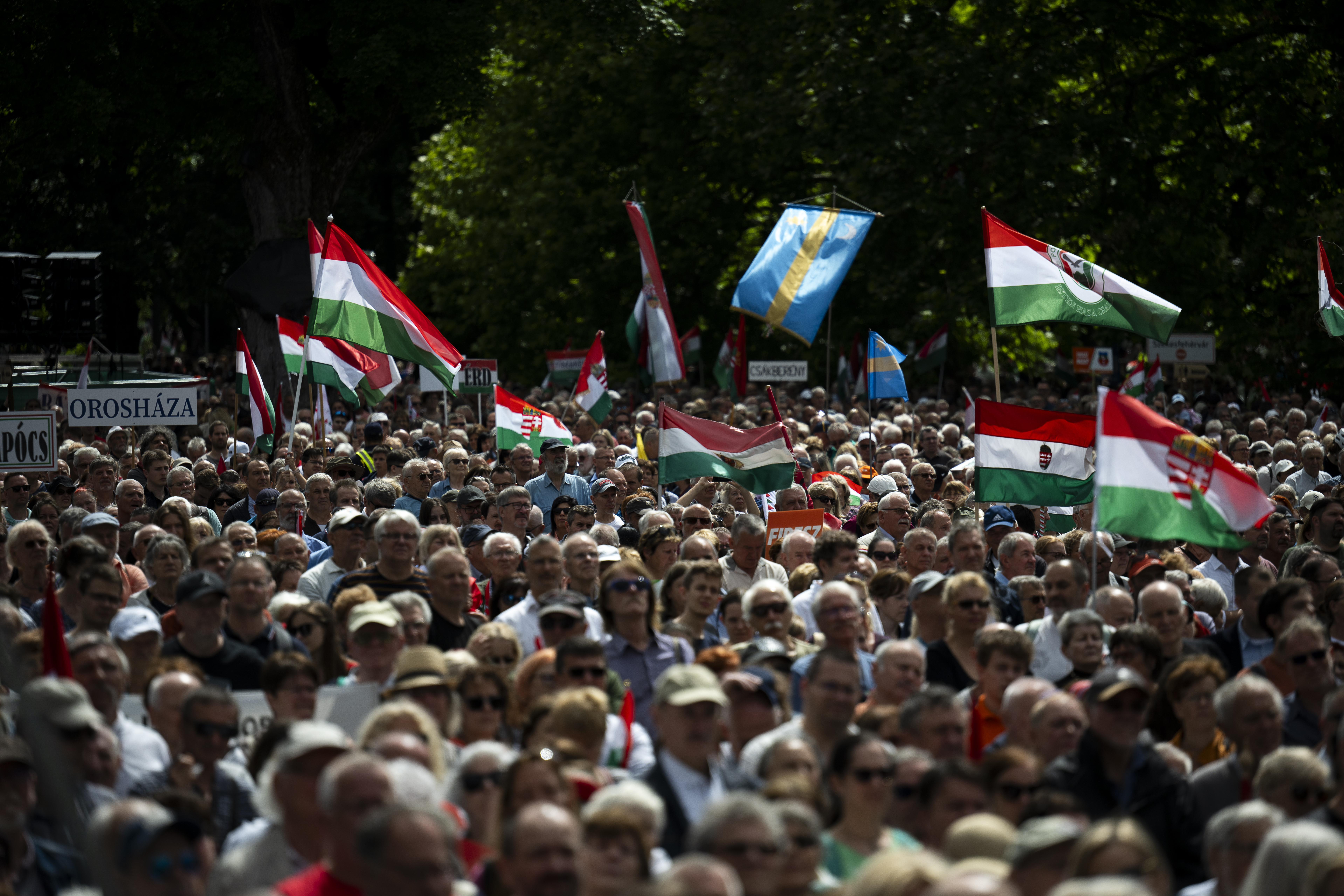 Manifestație pro-Orban cu mii de oameni, la Budapesta. „Europa trebuie împiedicată să se îndrepte spre război”