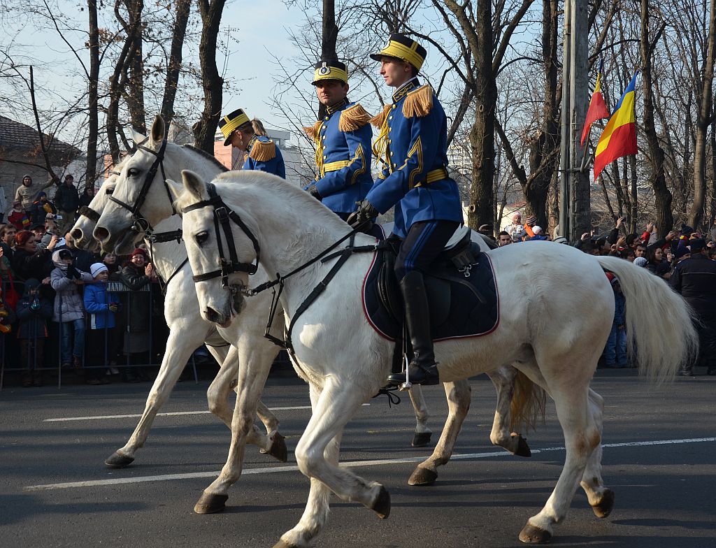 FOTO & VIDEO | Detaşamentul de Cavalerie şi Muzica Militară Reprezentativă a Jandarmeriei Române, la funeraliile Regelui Mihai