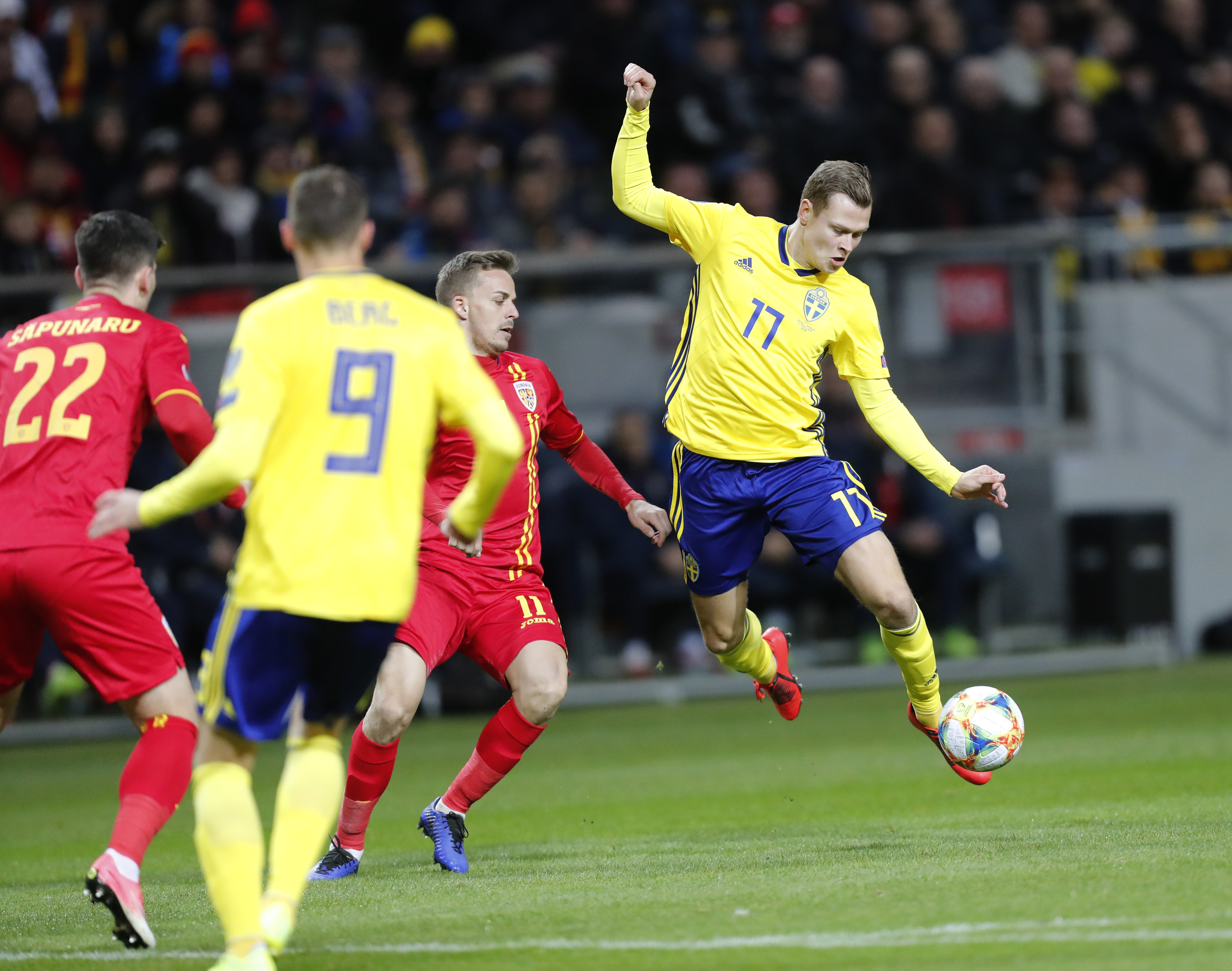 FOTO&VIDEO | Suedia - România 2-1, preliminariile Euro 2020. Debut strâmb pentru tricolori, cu două goluri încasate în 7 minute