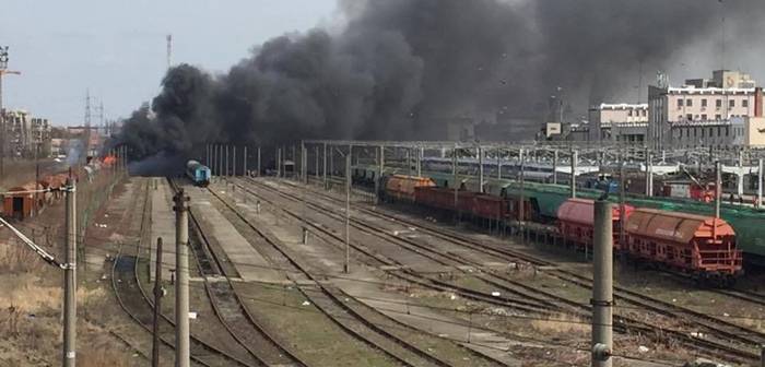 Incendiu la Gara de Nord din Timişoara. Mai multe vagoane au fost cuprinse de flăcări