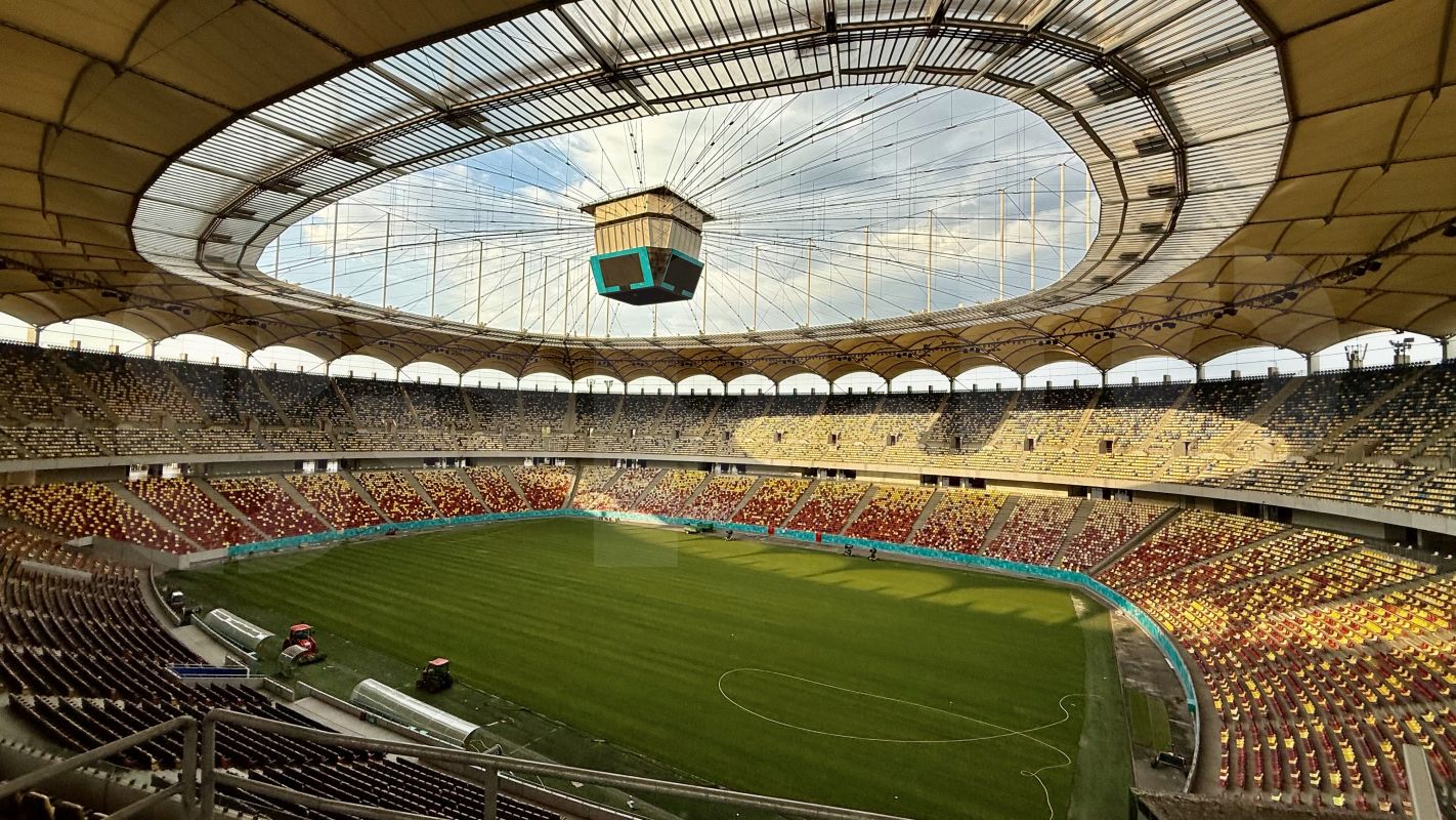 Pe Arena Națională a fost montat un gazon nou. FCSB va juca împotriva celor de la Shkendija pe noua suprafață
