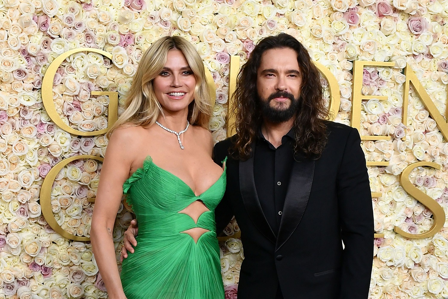 Heidi Klum a îmbrăcat la Globurile de Aur 2025 o rochie creată de un designer român. Ce a scris presa internațională despre ținuta ei