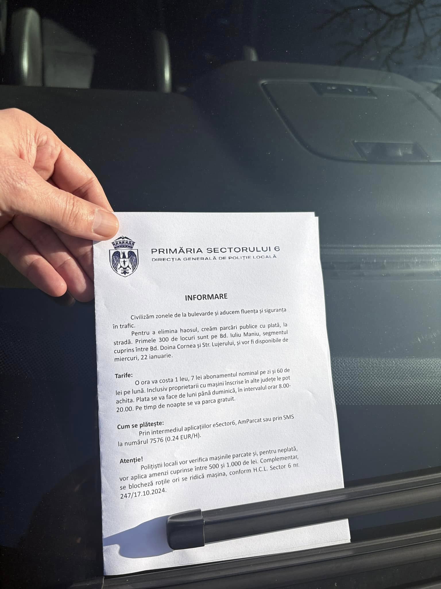 Prima parcare publică la stradă, în sectorul 6 din București: „Tariful va fi unul modic”