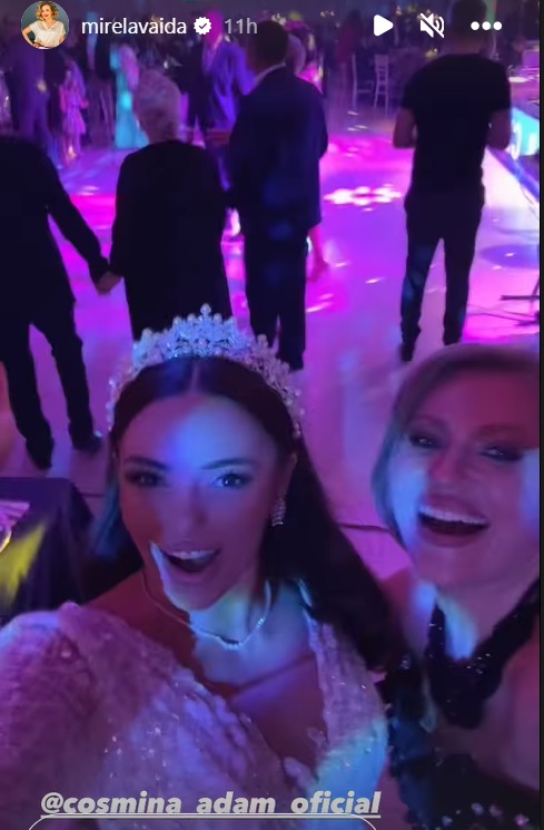 Cosmina Adam s-a căsătorit cu Claudiu Matei, care e politician. Cum a apărut Mirela Vaida la nunta fostei sale asistente de la „Acces Direct”