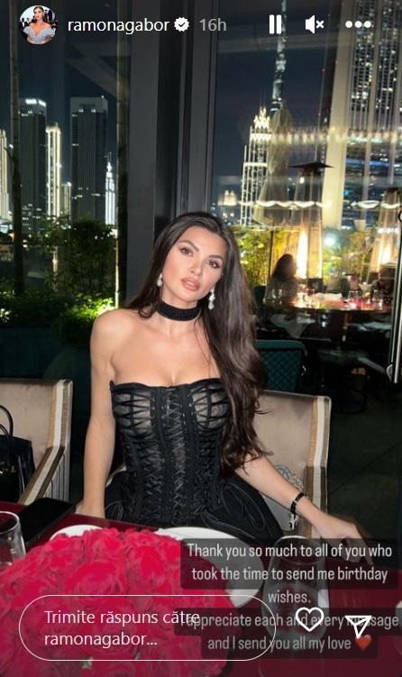 Ramona Gabor, petrecere de lux de ziua ei de naștere, în Dubai. A împlinit 34 de ani