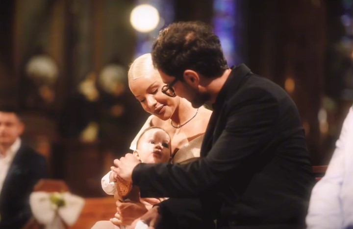 Carmen Grebenișan și-a botezat băiețelul. Imagini emoționante de la ceremonia lui Kadri