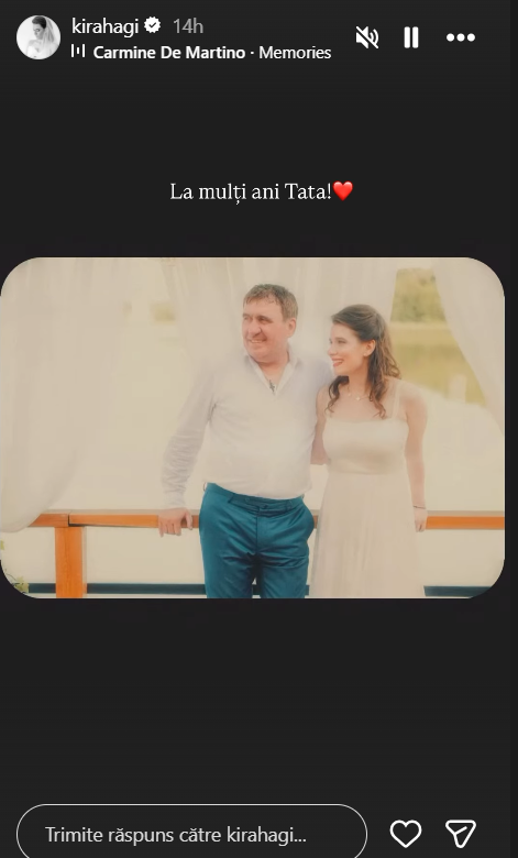 Imagini emoționante cu Kira Hagi și tatăl ei. Gheorghe Hagi a împlinit 61 de ani. „La mulți ani!”