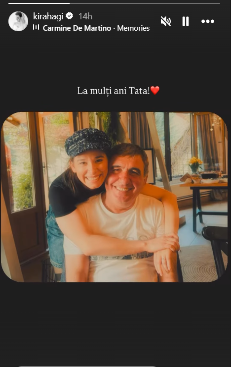 Imagini emoționante cu Kira Hagi și tatăl ei. Gheorghe Hagi a împlinit 61 de ani. „La mulți ani!”