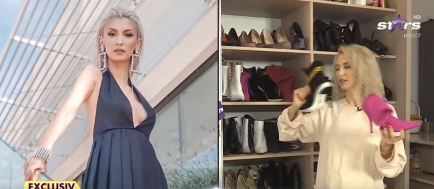 Cum arată dressing-ul Andreei Bălan. "Nu sunt foarte scumpi, pentru că eu sunt o zgârcită" | FOTO