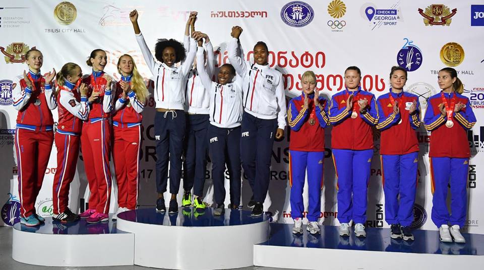 Primire de gală pentru medaliatele cu bronz la spadă la Campionatele Europene de scrimă / FOTO