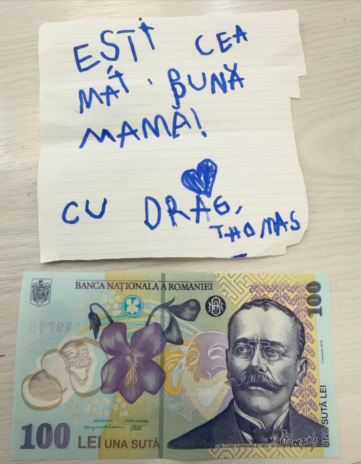 Ce a primit Lili Sandu de la fiul ei