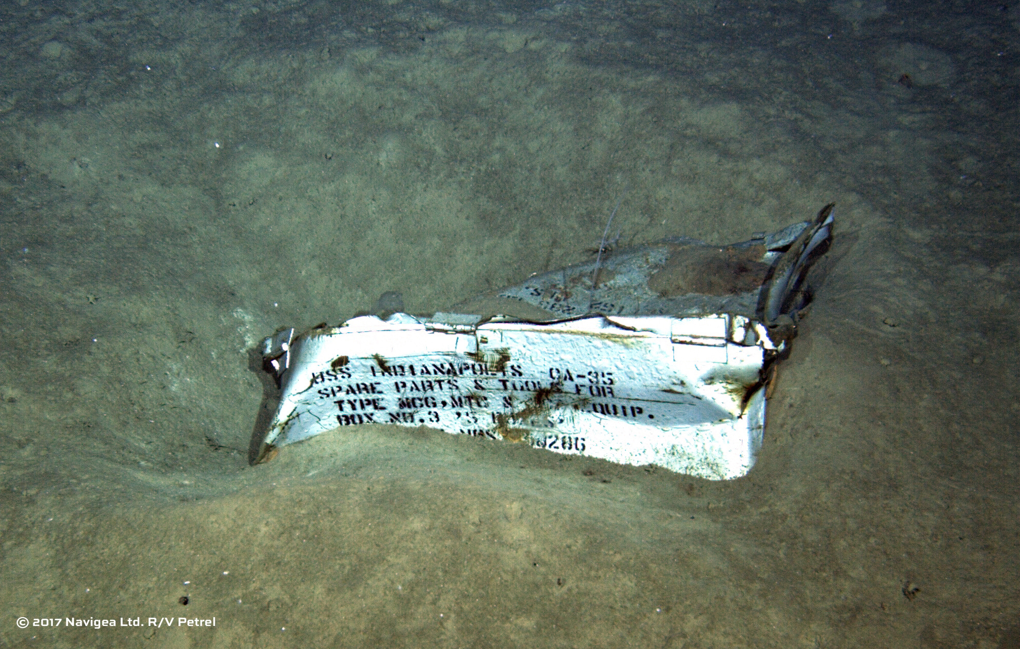 FOTO| USS Indianapolis, un vas de război american, descoperit la 72 de ani după ce a fost scufundat