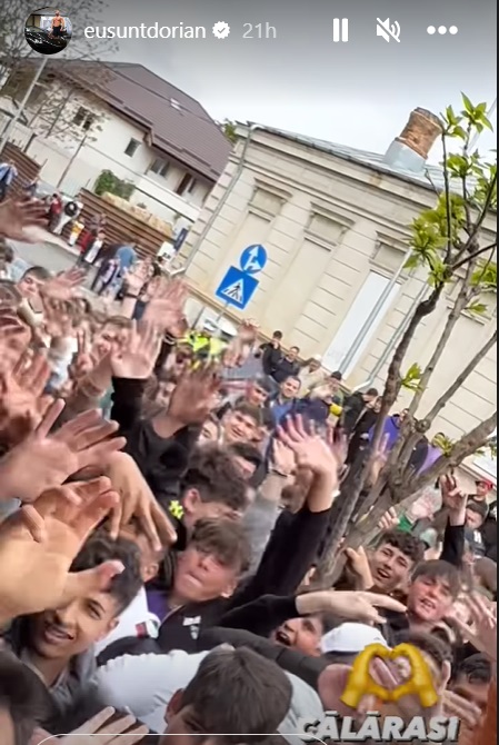 Coadă la o șaormerie din Călărași, unde a apărut Dorian Popa: „La fiecare deschidere e gratis pentru toată lumea”