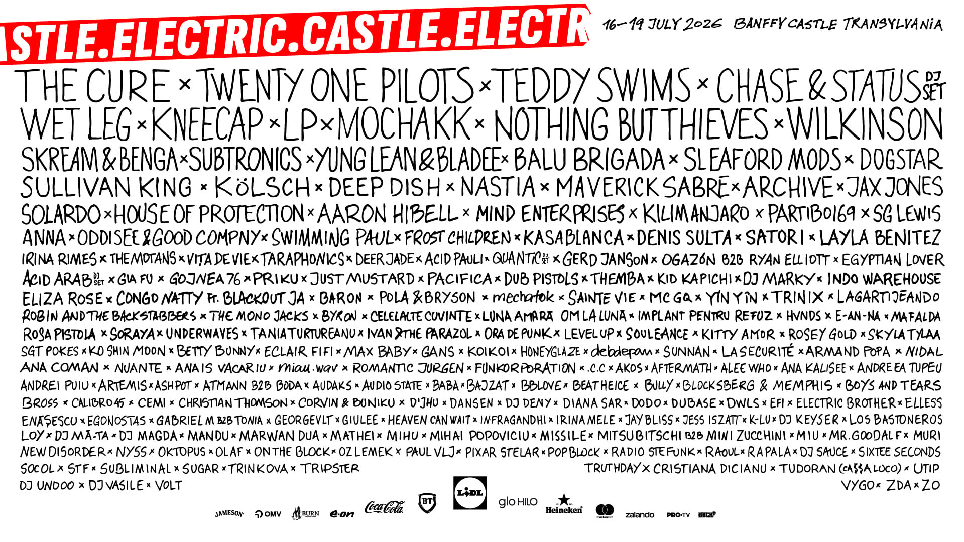Line-up-ul Electric Castle 2026. Keanu Reeves vine la Bonțida
