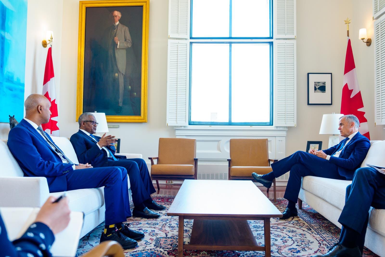 Meeting between Dangote's delegation and the delegation of the Canadian Prime Minister 