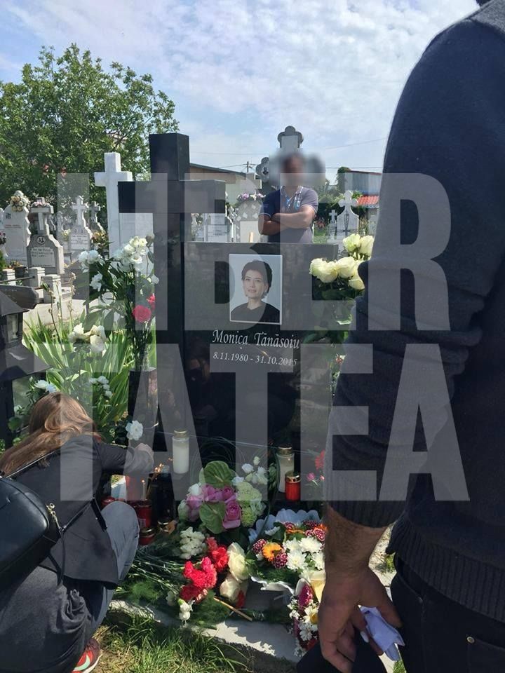 Monica Tănăsoiu, una dintre primele victime ale incendiului din Colectiv, a fost îngropată la Ploiești, la șapte luni de la deces| GALERIE FOTO