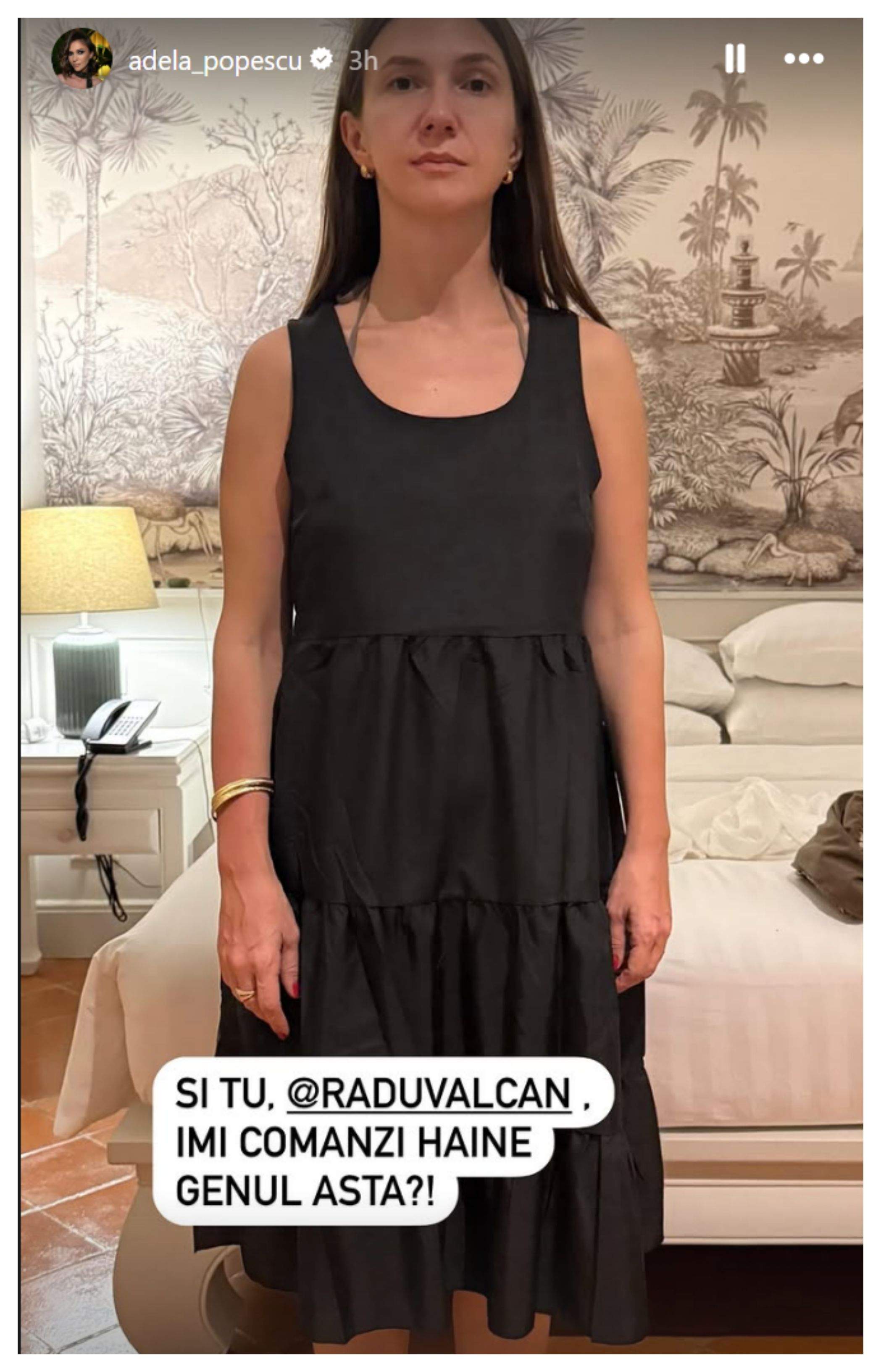 Radu Vâlcan i-a comandat soției o rochie, însă Adela Popescu a avut un șoc atunci când a văzut-o. „Oare lui nu îi place cum mă îmbrac​​? E urâtă!”
