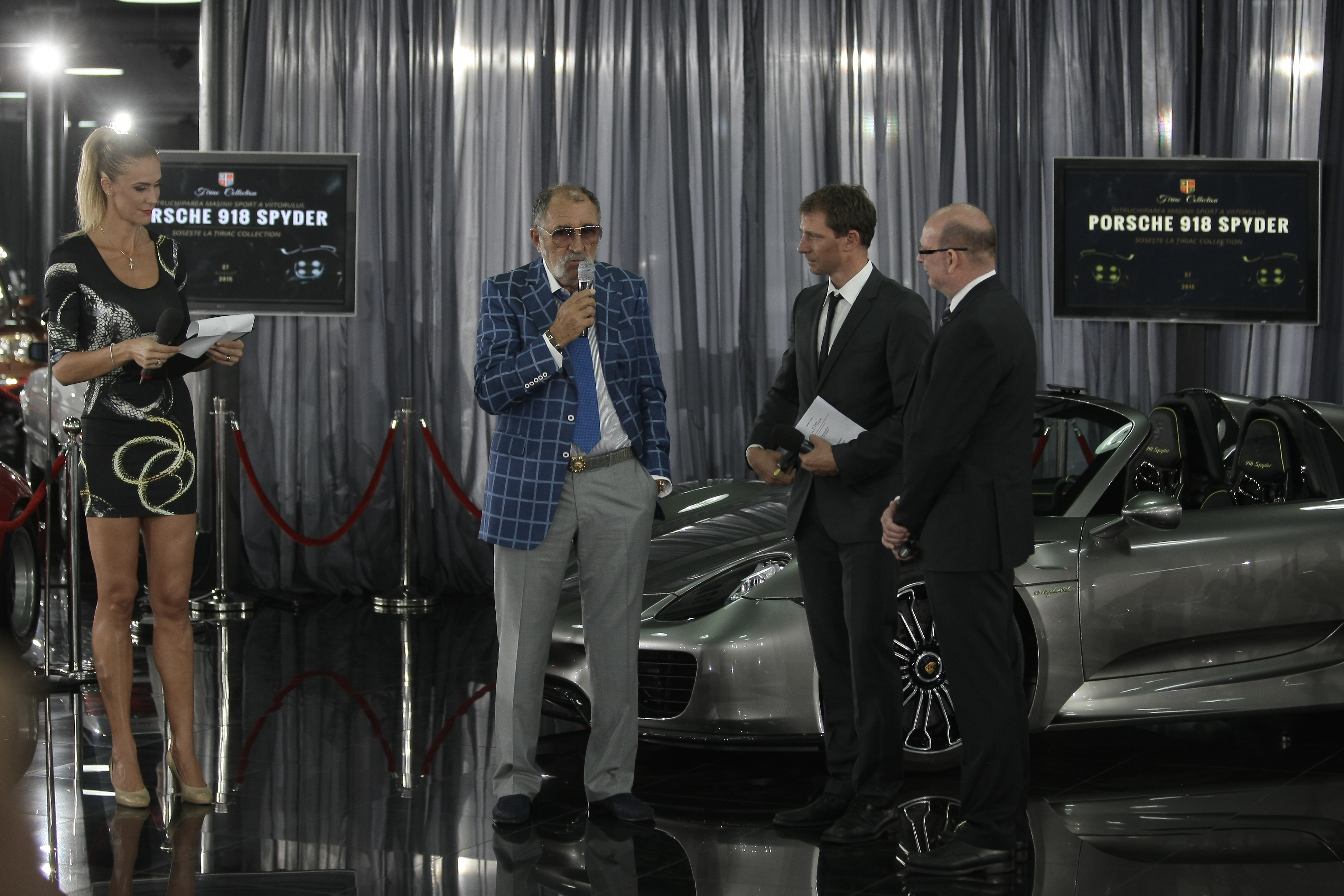 Țiriac și-a prezentat săgeata argintie! Una din cele mai rapide mașini din lume, Porsche 918 Spyder, a intrat joi în colecția omului de afaceri