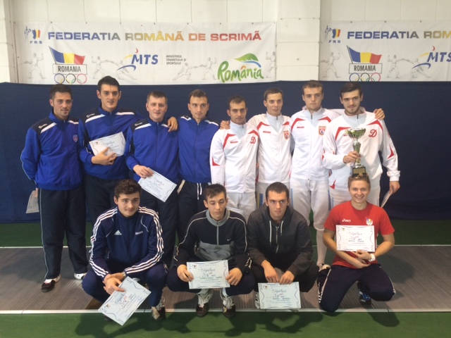 FOTO / Dinamo a câștigat Cupa României la sabie, proba pe echipe la masculin!