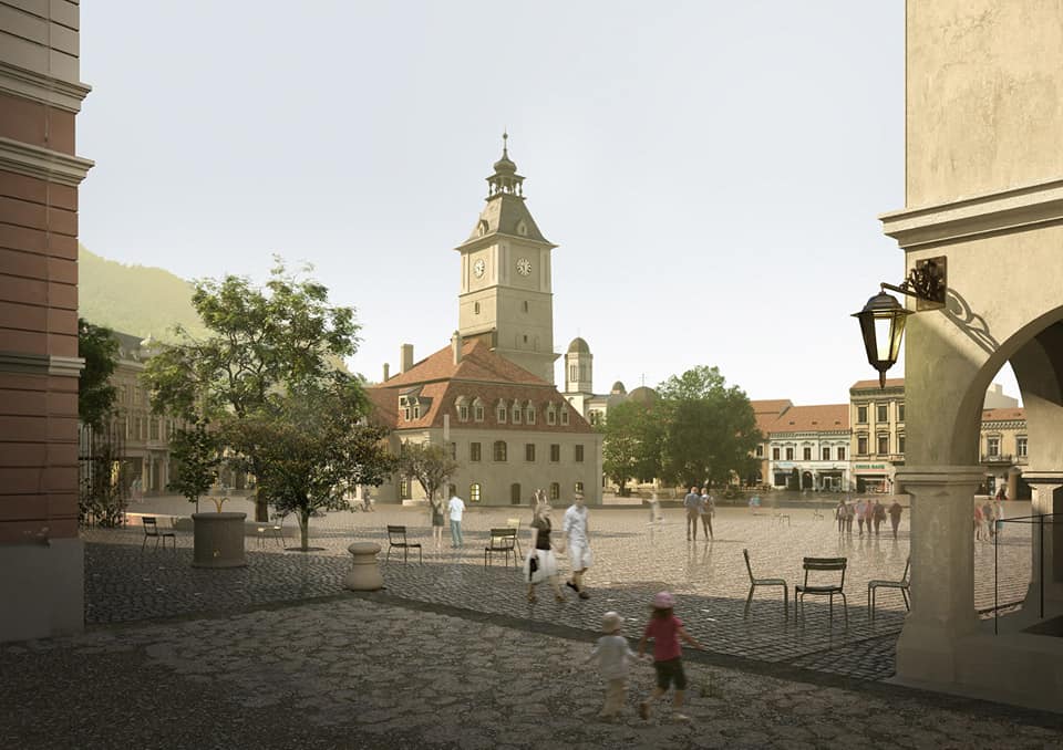 Cum va arăta Piața Sfatului din Brașov de anul viitor. Schimbările anunțate de Primărie