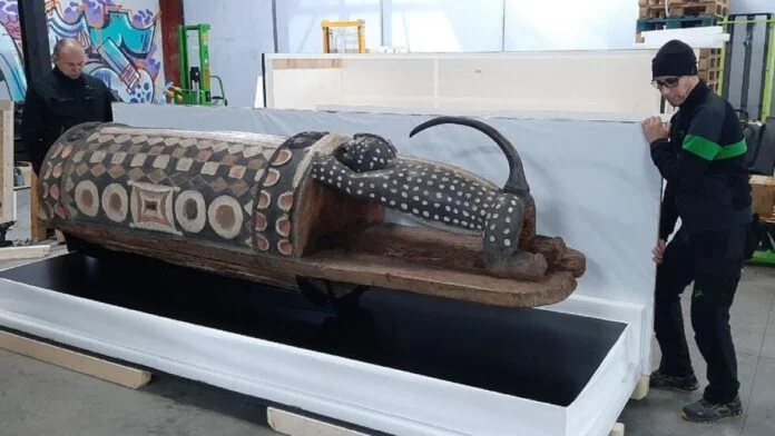 France returns sacred drum looted from Ivory Coast after over 100 years
