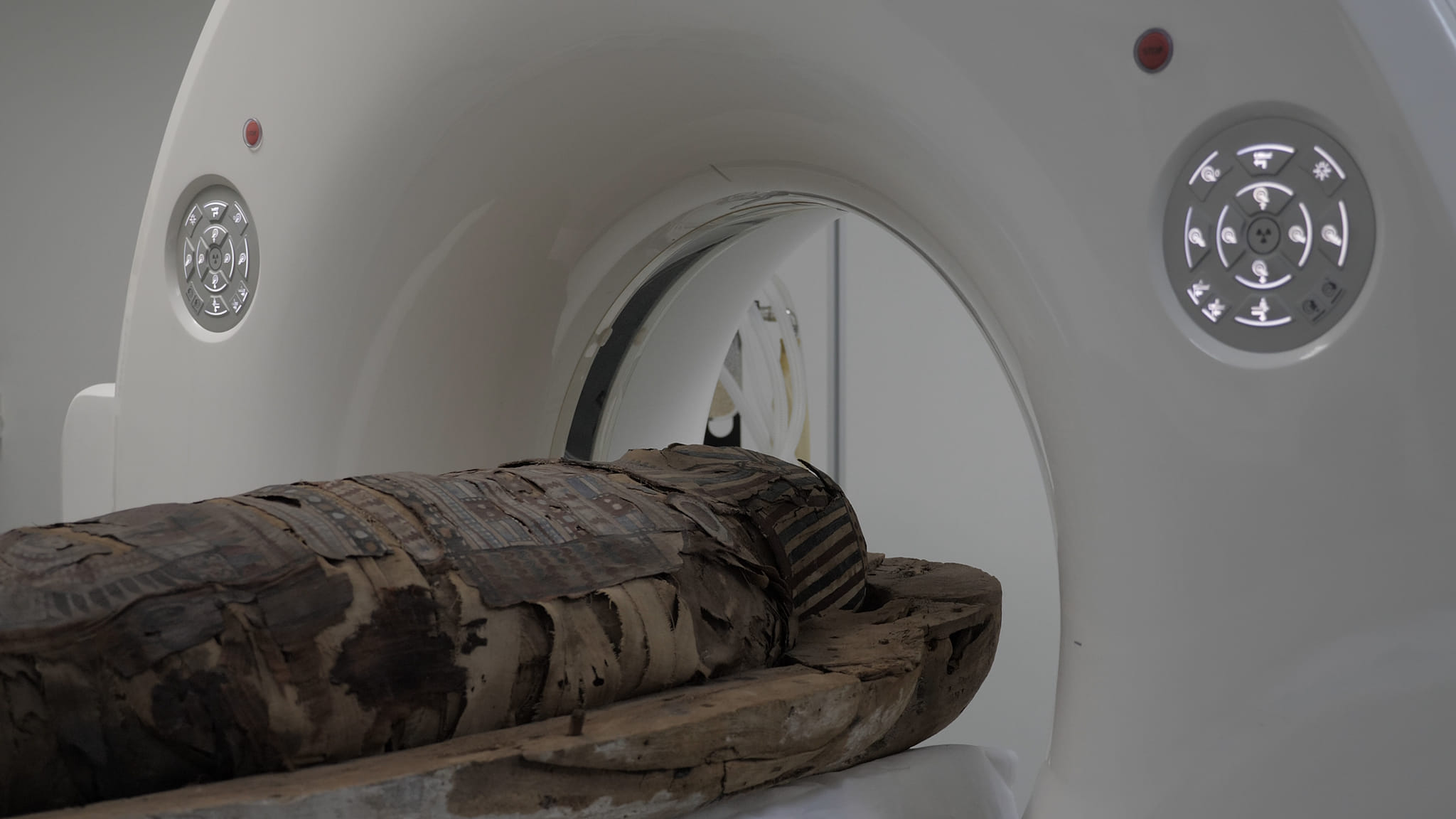 O mumie egipteană într-un sarcofag pictat, restaurată și expusă la Muzeul Național de Istorie a Transilvaniei din Cluj-Napoca