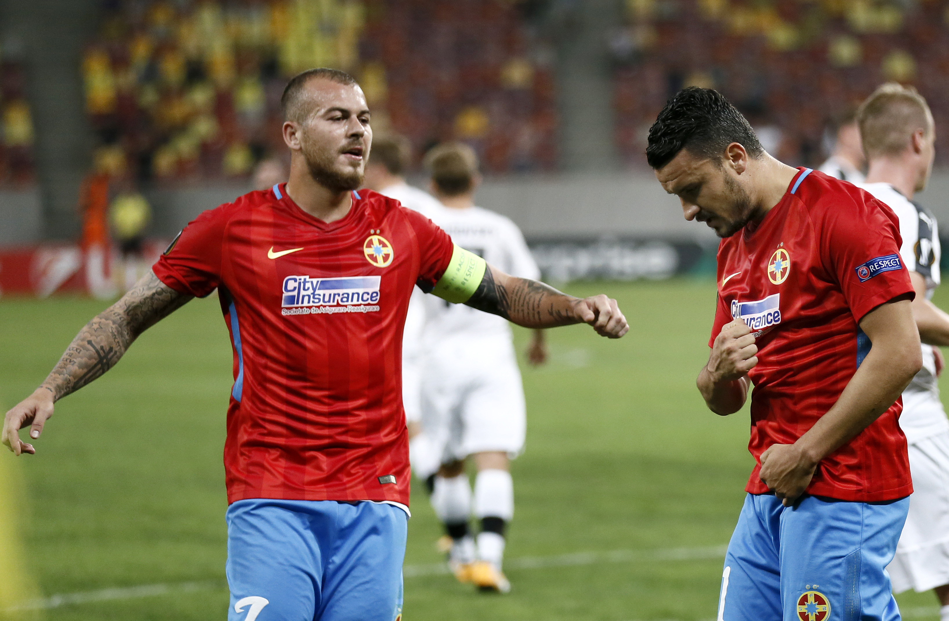 Liga Europa, FCSB - Viktoria Plzen 3-0. Seară glorioasă. Se ridică steaua lui Dică. Dublă de efect pentru Budescu. Trupa lui Becali, liderul Grupei G