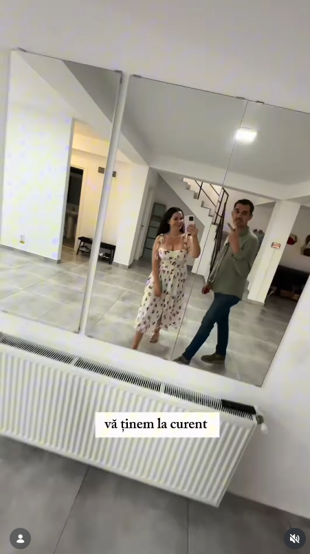 Imagini cu noua casă în care se mută Deea Maxer și actualul soț, Constantin. „Am visat la momentul acesta. Urmează mici renovări”