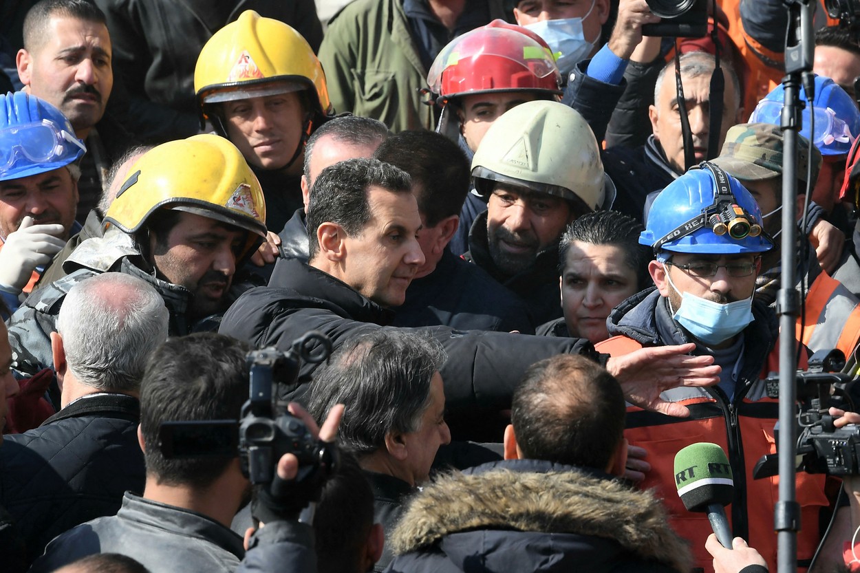 Dictatorul sirian Bashar al-Assad a acuzat „politizarea” ajutorului oferit după cutremur, în prima sa vizită în zonele afectate