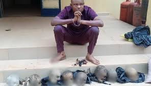 Man lands in police net after being caught with human skulls, body parts
