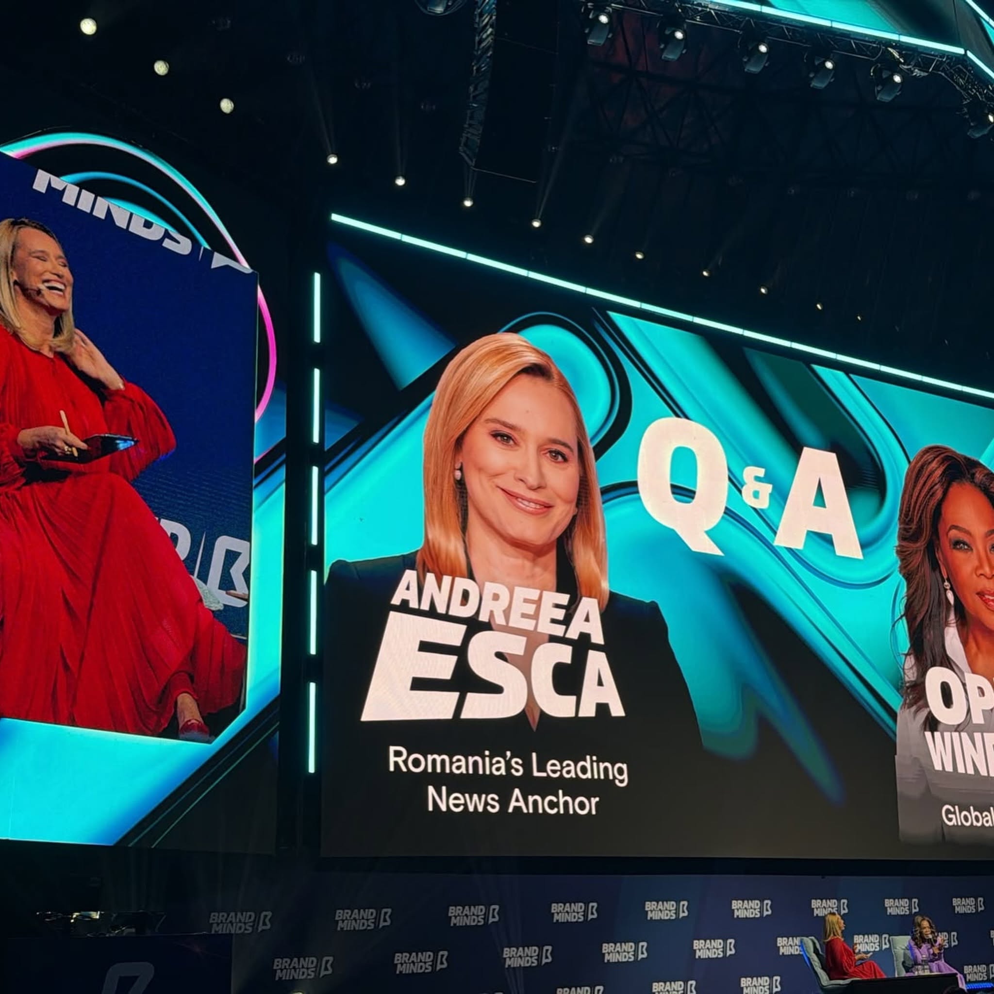 Andreea Esca a întâlnit-o pe Oprah Winfrey